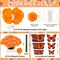 10 Ft 20 LED Marigold Garland with 30 Artificial Marigold Flowers and 12 Butterflies